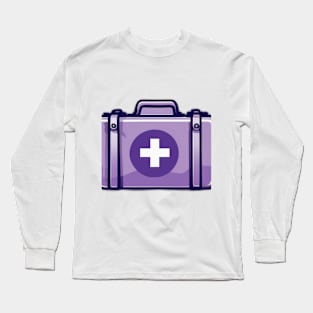 Essential Purple First Aid Kit Design No. 790 Long Sleeve T-Shirt